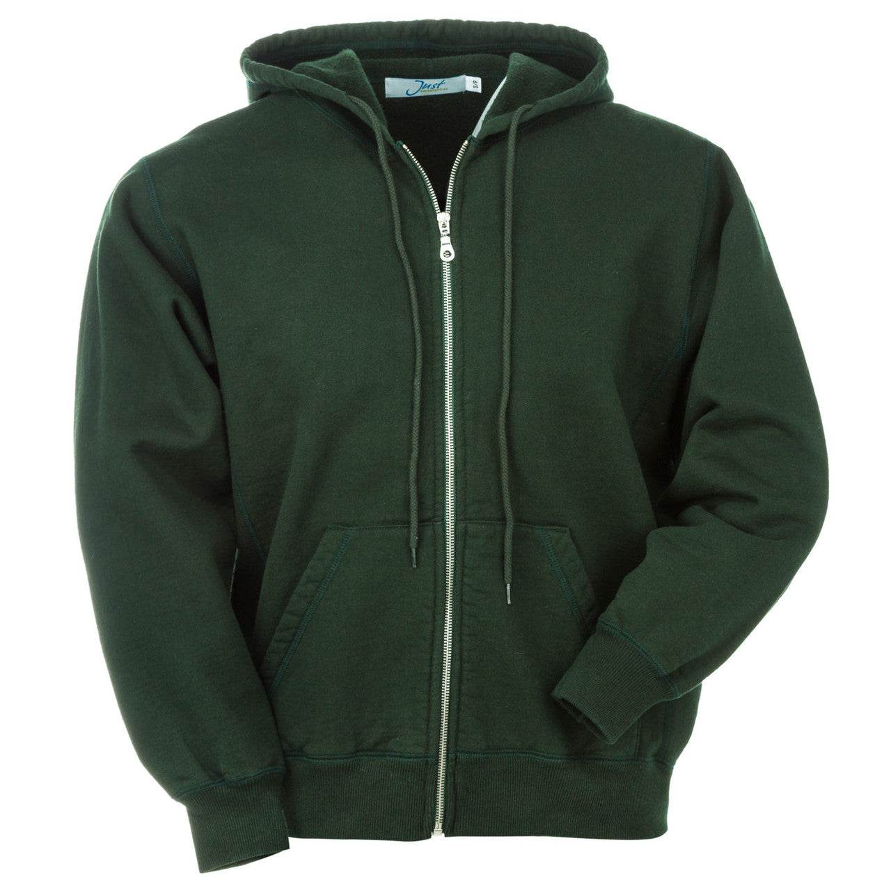 Zipper Green Hoodie - Garmentswear