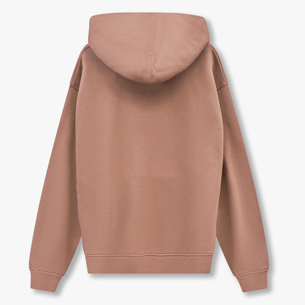 Brown hoodie on a light gray background