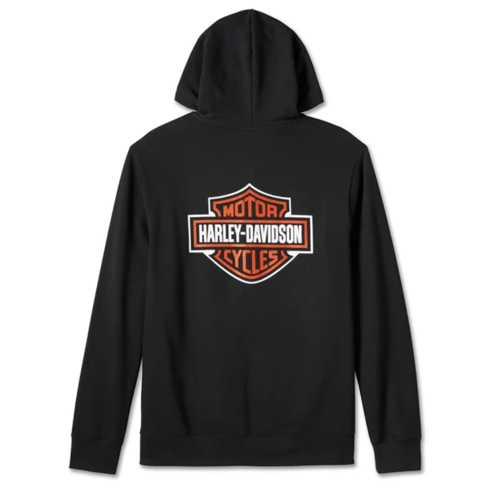 Bar & Shield Zip-Up Hoodie: Bold, Comfortable, Built to Ride