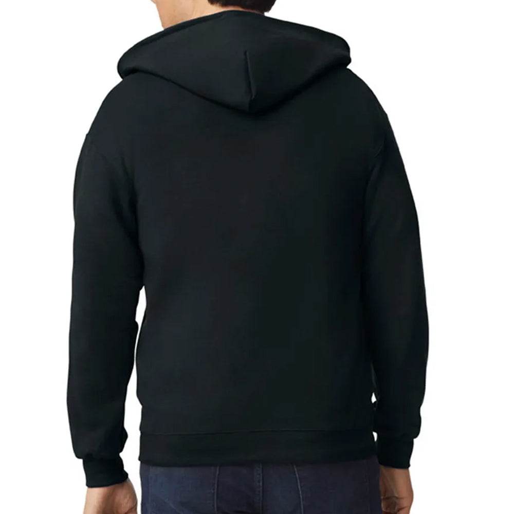 Black Hoodie Zip-Up Hoodie - Garmentswear