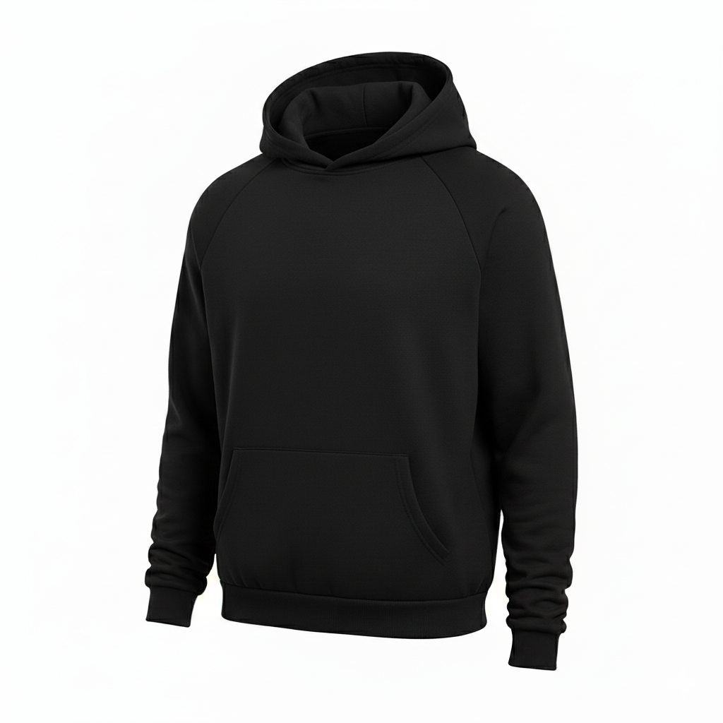 Black Pullover Hooded Track Suit-Coreflexind