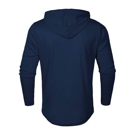 Blue Long Sleeve Hoodie - Garmentswear