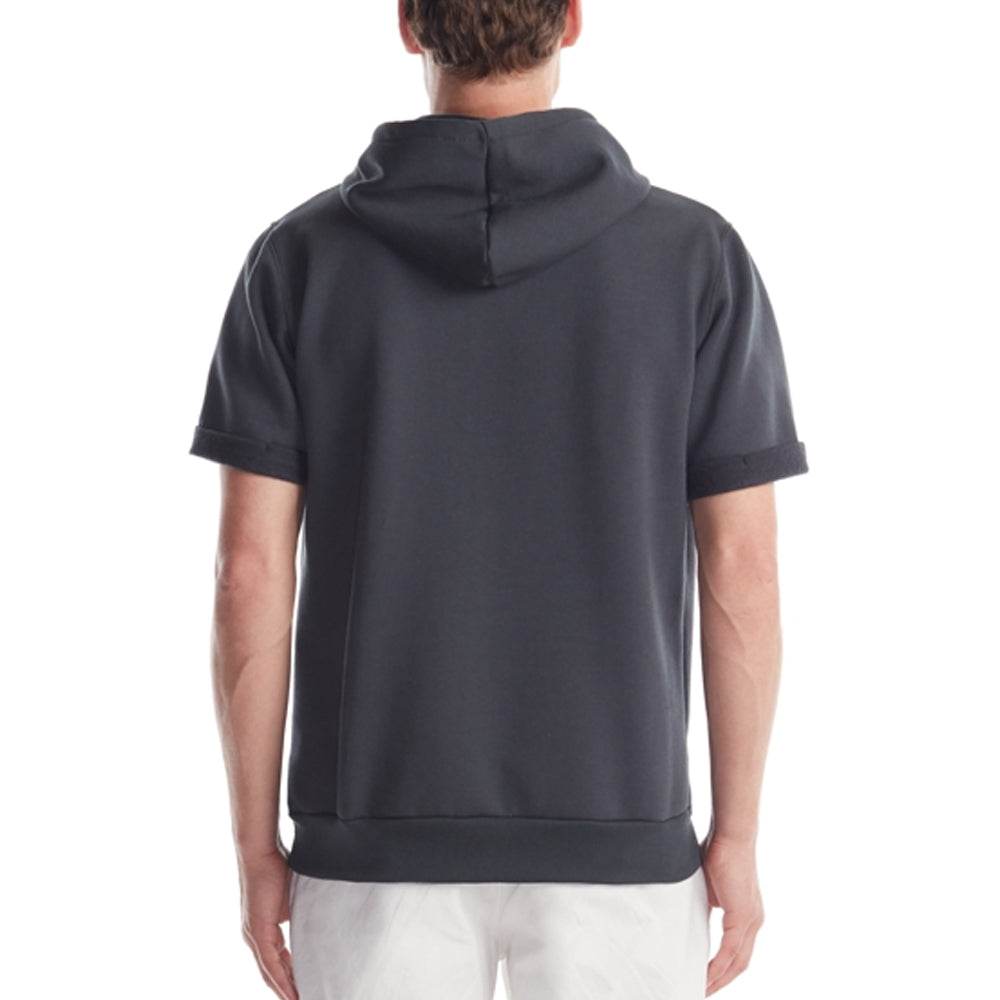 Charcoal Short Sleeve Hoodie - Garmentswear