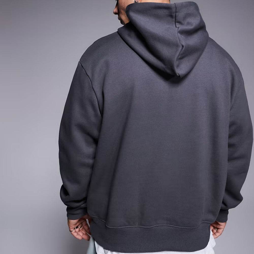 Dark Grey Shadow Oversized Hoodie - Garmentswear
