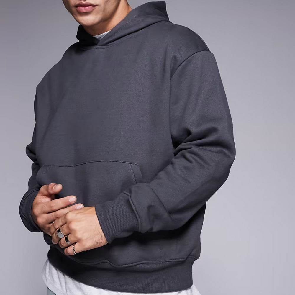 Dark Grey Shadow Oversized Hoodie - Garmentswear