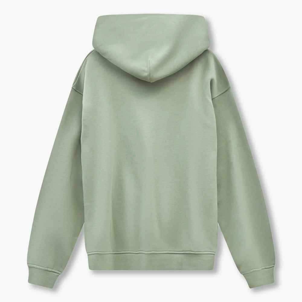Hedge Green Hoodie Oversized Fit Label
