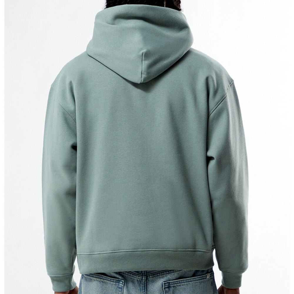 Sudadera con capucha verde lisa