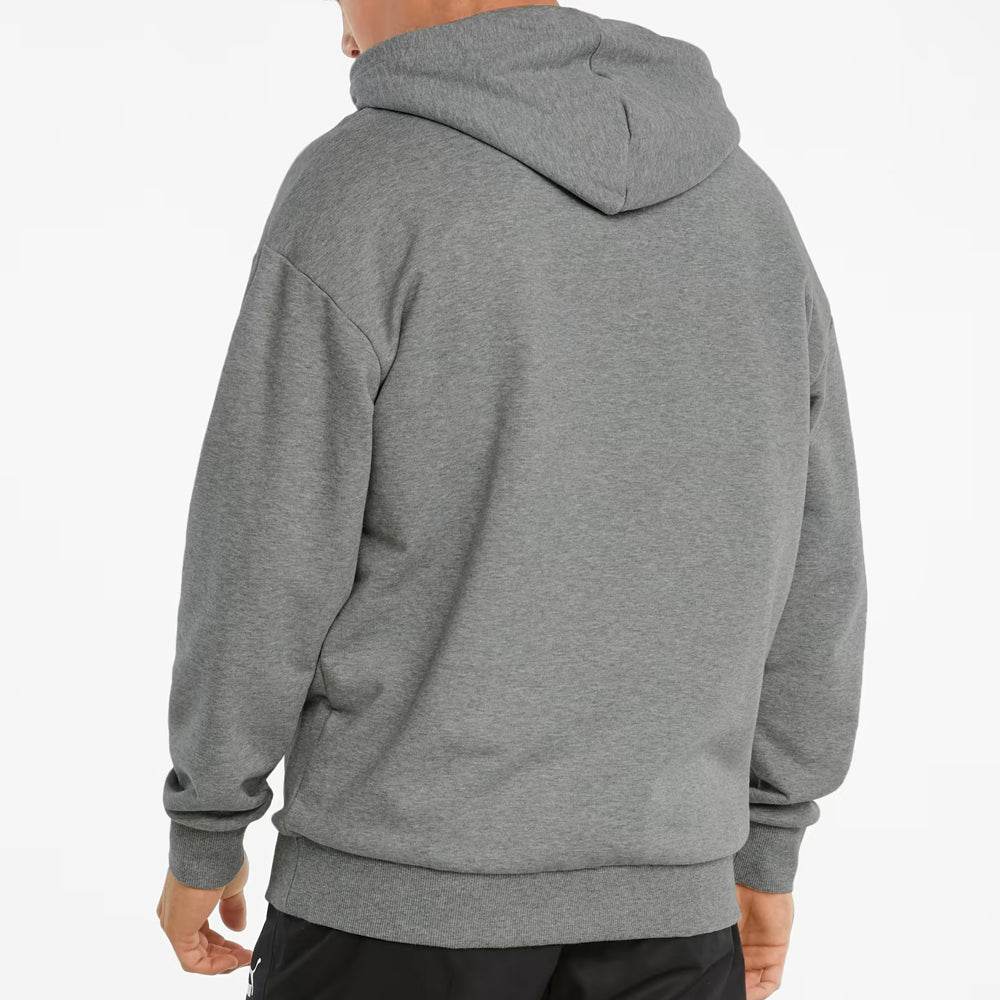 Grey Hoodie Oversized Fit Label - Garmentswear