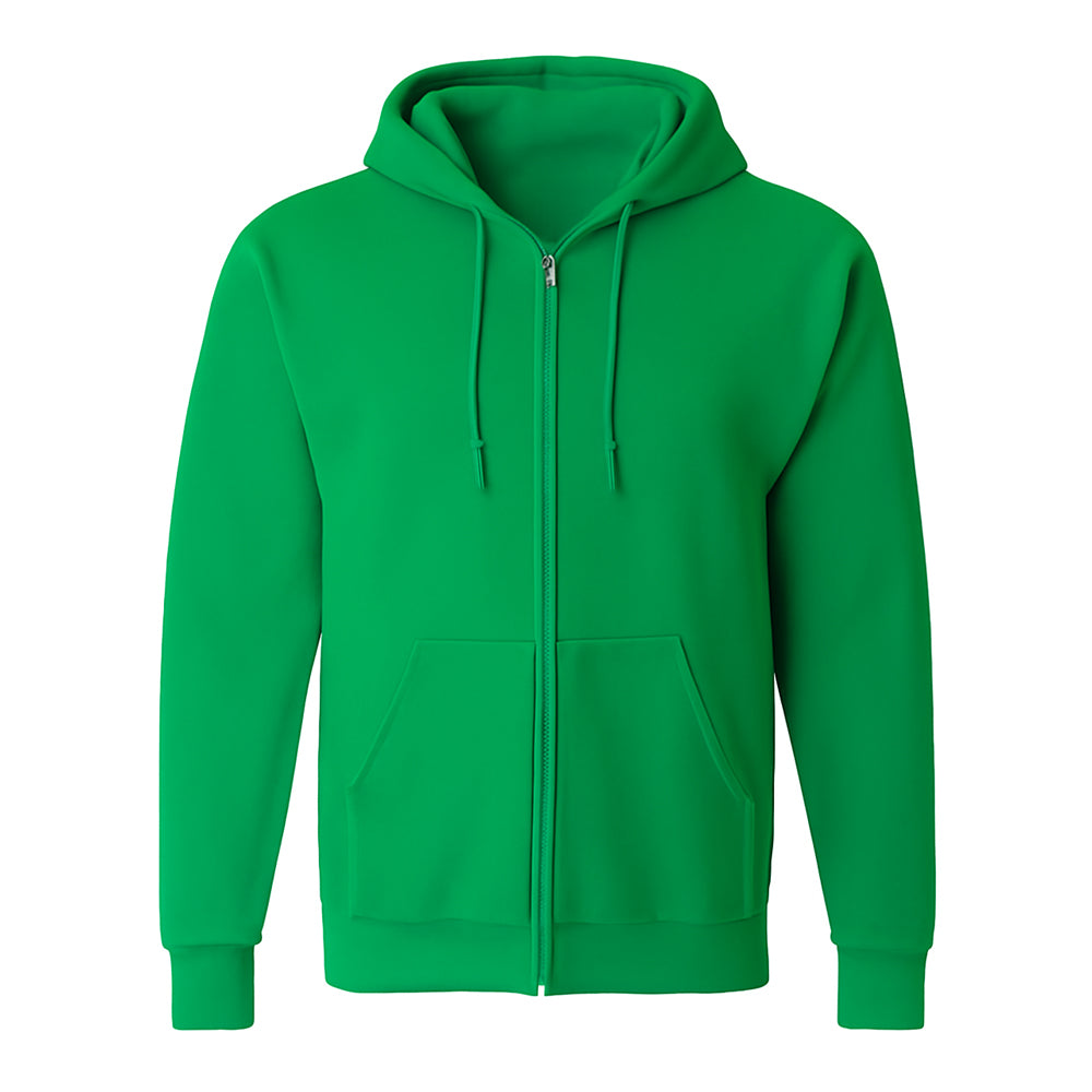 Irish Green Zip-Up Hoodie