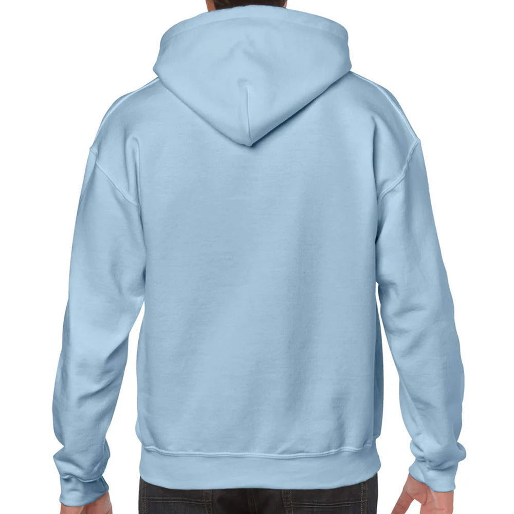 Light blue hoodie on a white background