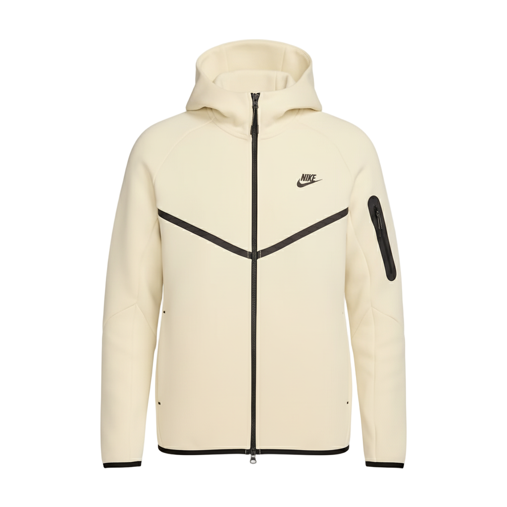 Light Khaki Tech Fleece Full-Zip Hooded Track Suit-Coreflexind