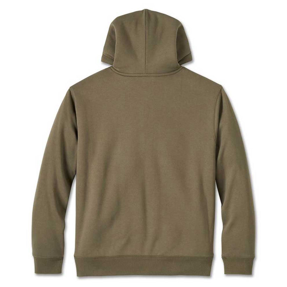 Green hoodie on a white background