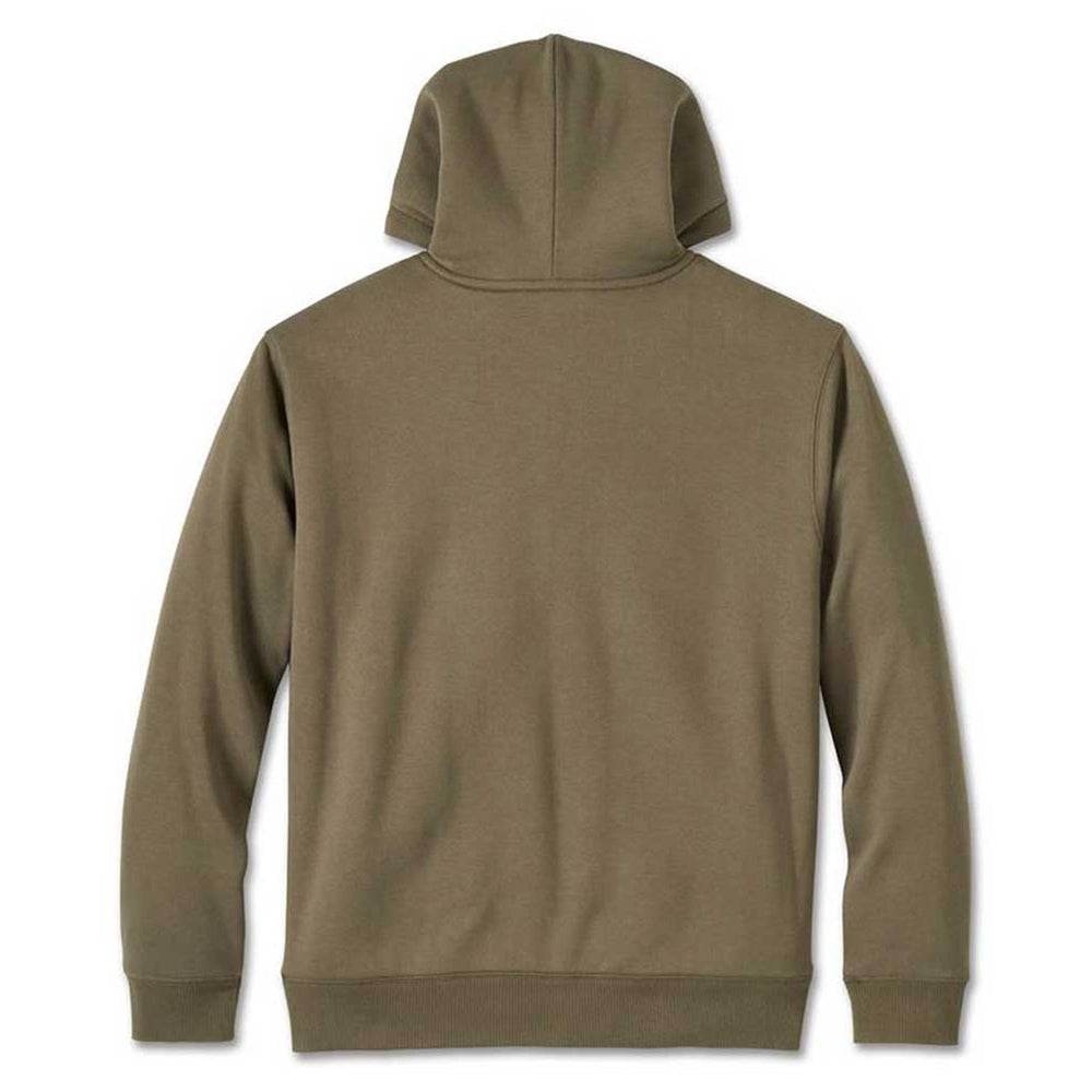 Men's Green Bar & Shield Sherpa Full-Zip Hoodie - Garmentswear