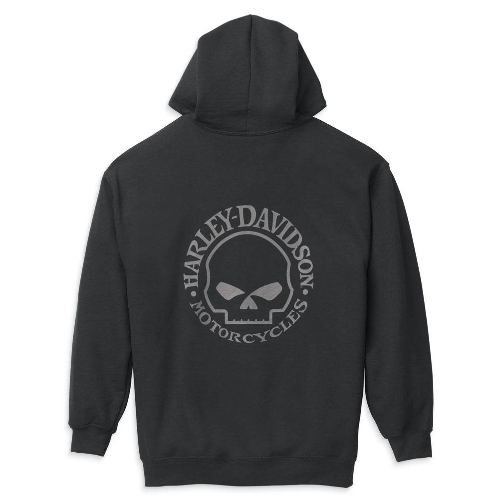 Men's Willie G Skull Graphic Zip Front Hoodie - Garmentswear