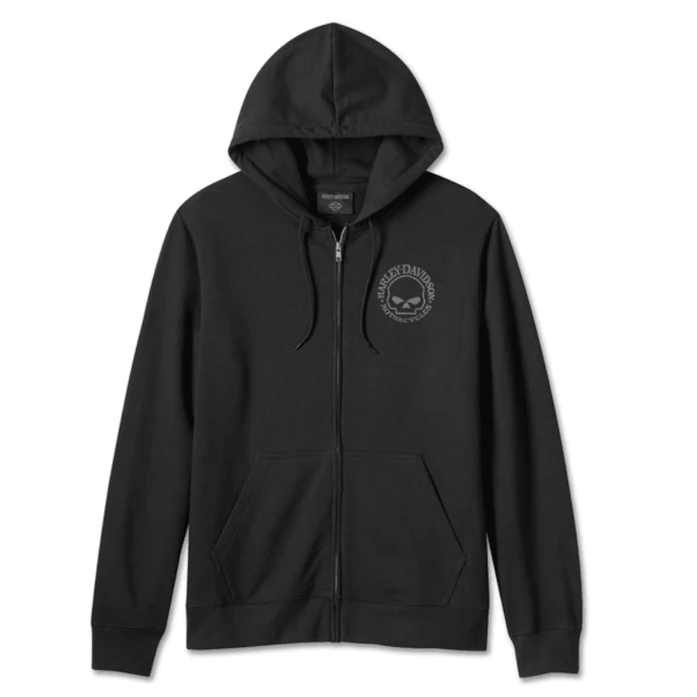 Men's Willie G Skull Zip-Up Hoodie - Garmentswear
