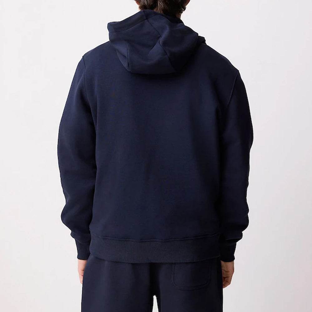 Navy Blue Regular Fit Rich Jersey Fabric Hoodie - Garmentswear