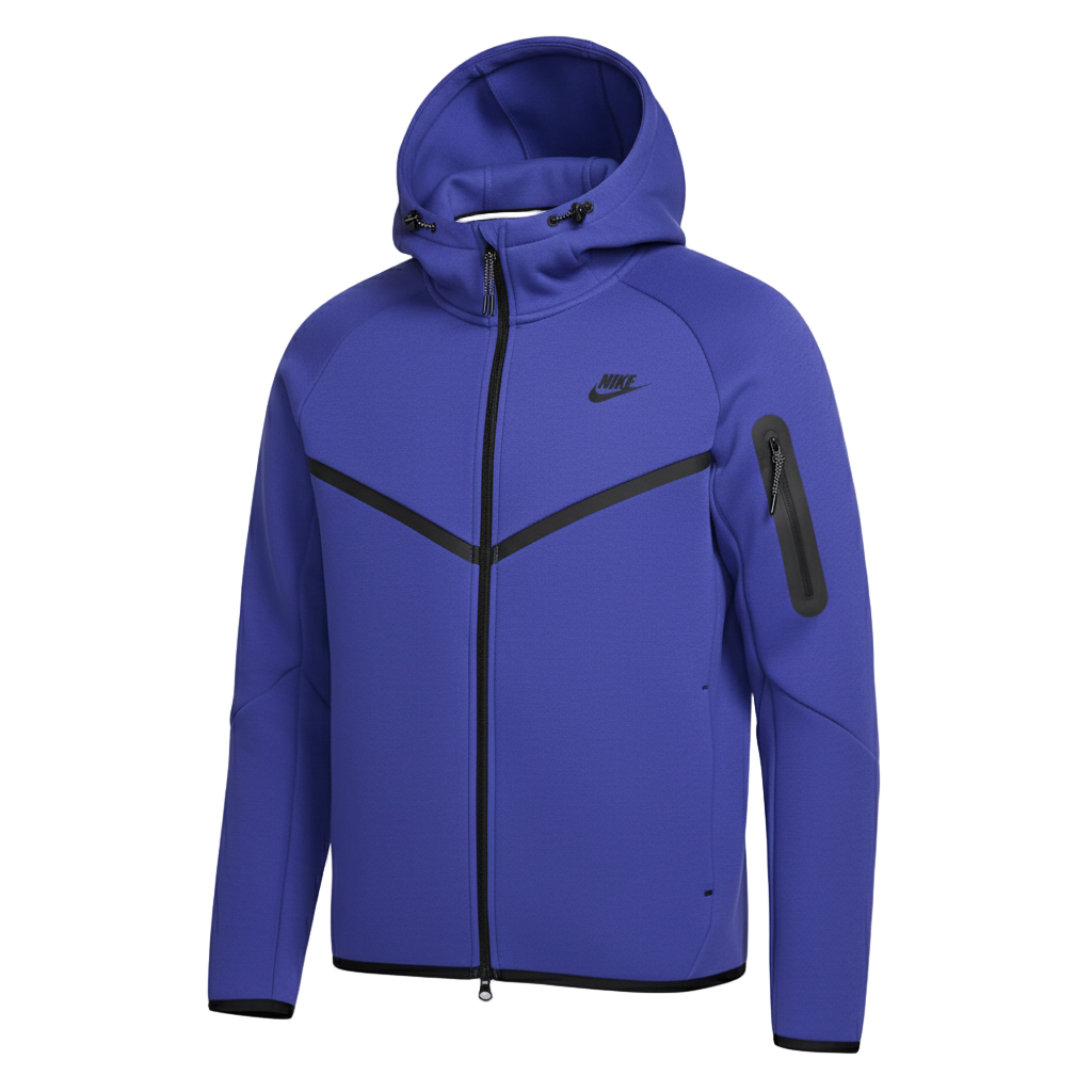 Navy Blue Tech Fleece Full-Zip Hooded Track Suit-Coreflexind