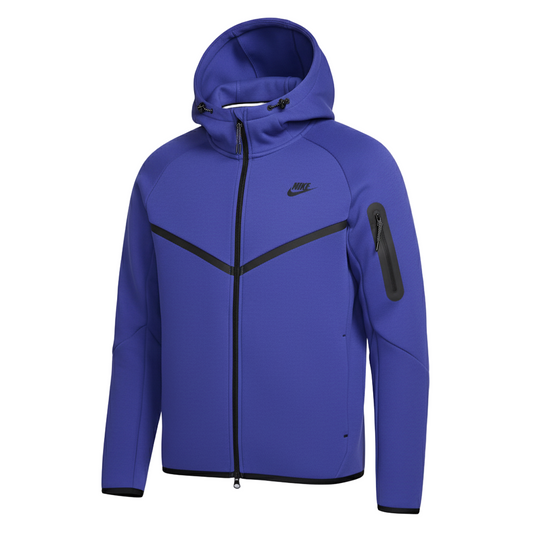 Navy Blue Tech Fleece Full-Zip Hooded Track Suit-Coreflexind