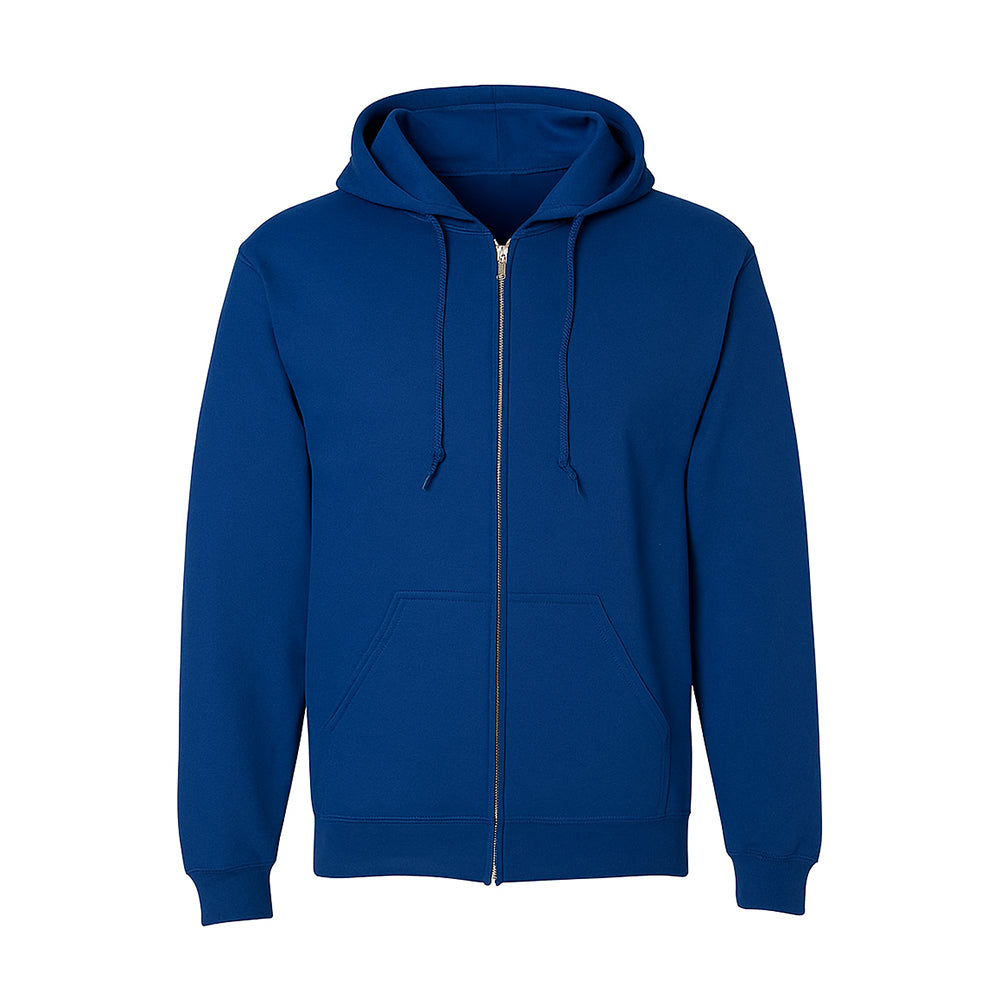 Blue hoodie on a white background