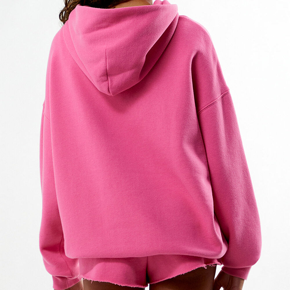 Women Pink Pullover Hoodie
