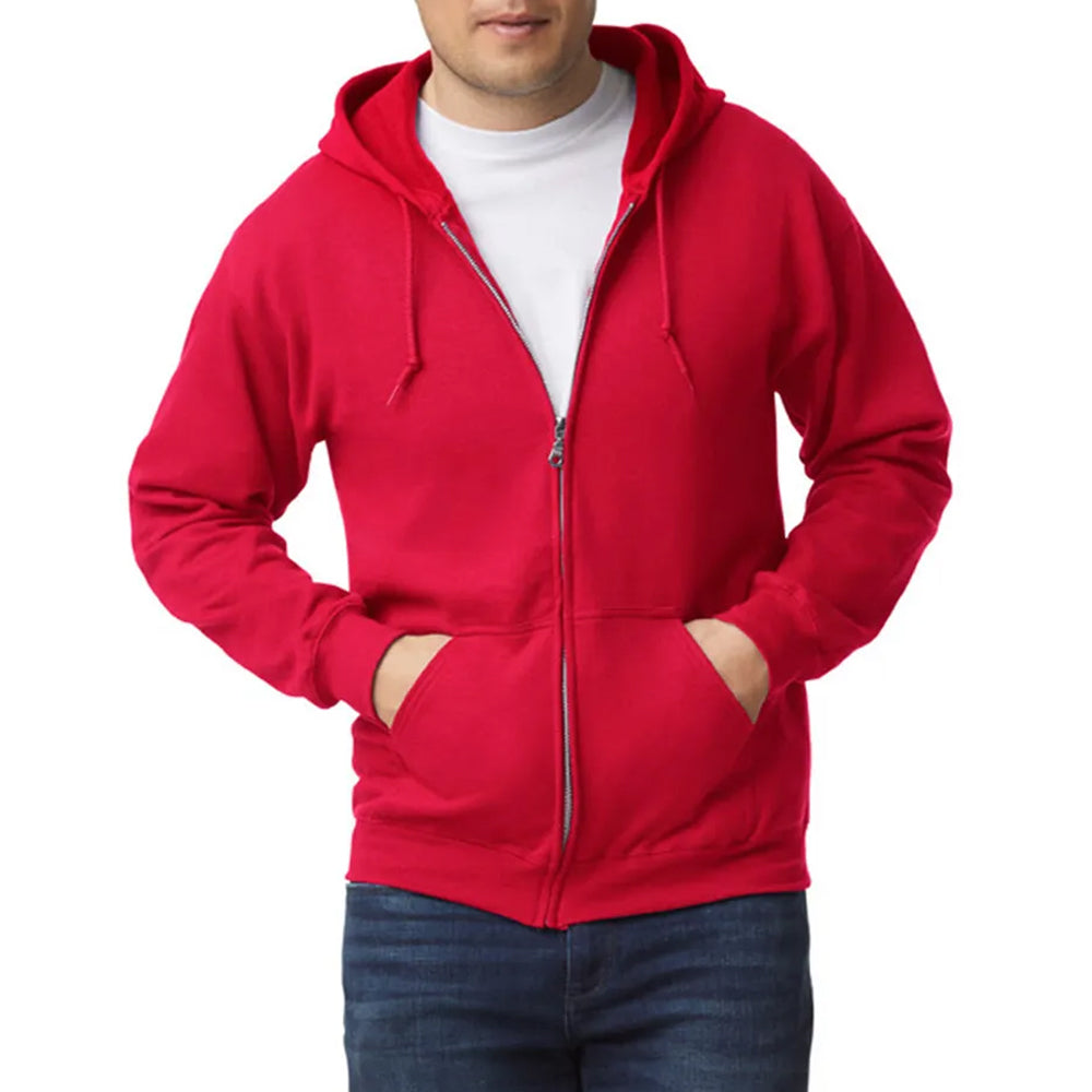 Red Zip-Up Hoodie
