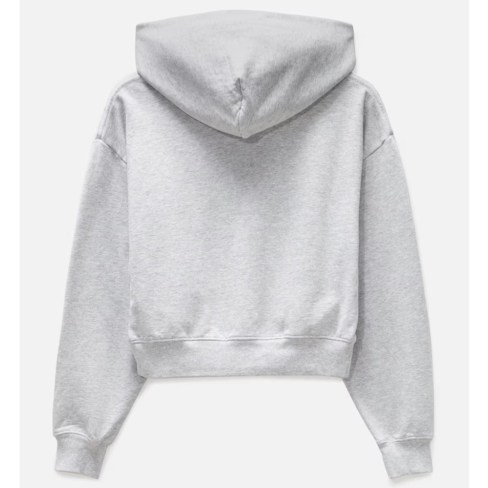 Gray hoodie on a white background