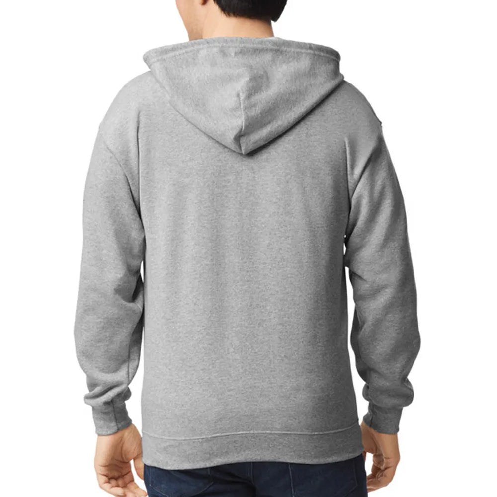 Sport Gray Zip-Up Hoodie