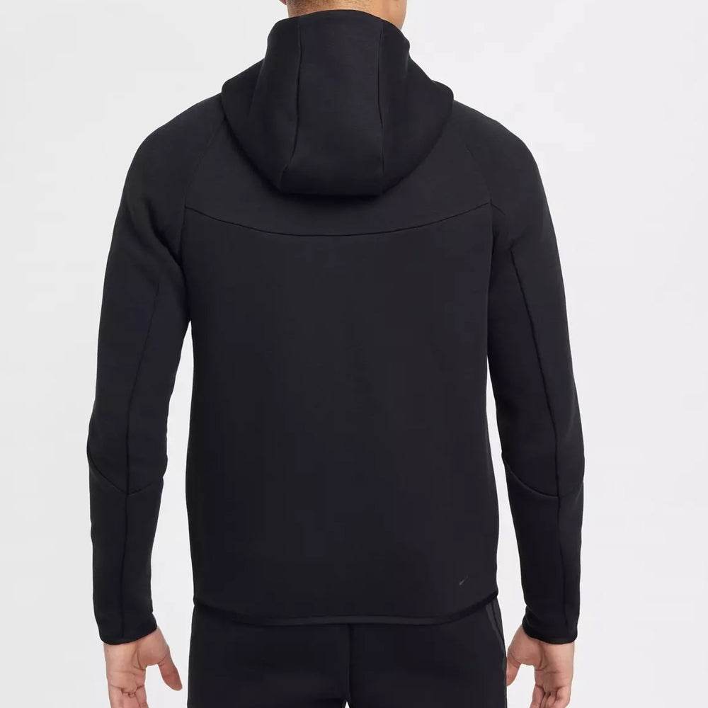 Black Tech Fleece Hoodie Zip - Garmentswear