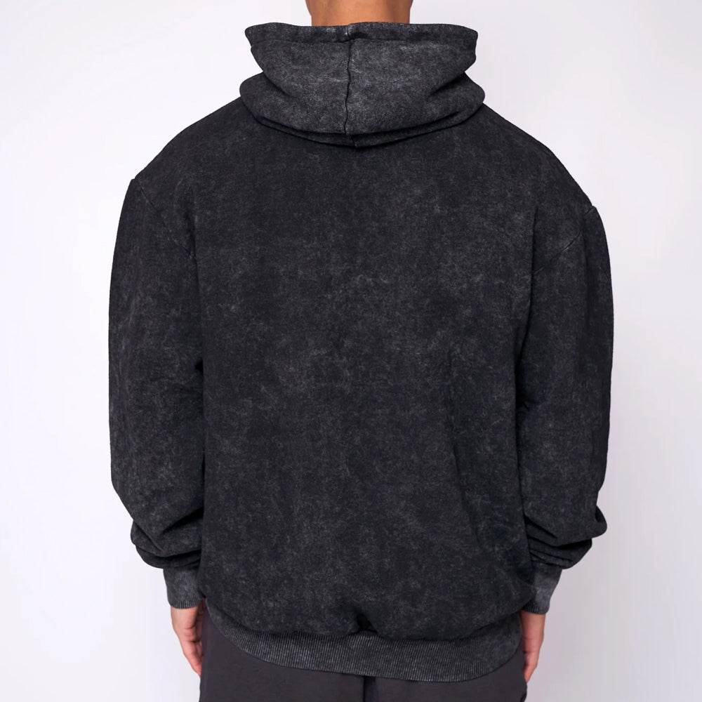 Washed Grey Oversized Heavyweight Hoodie - Garmentswear