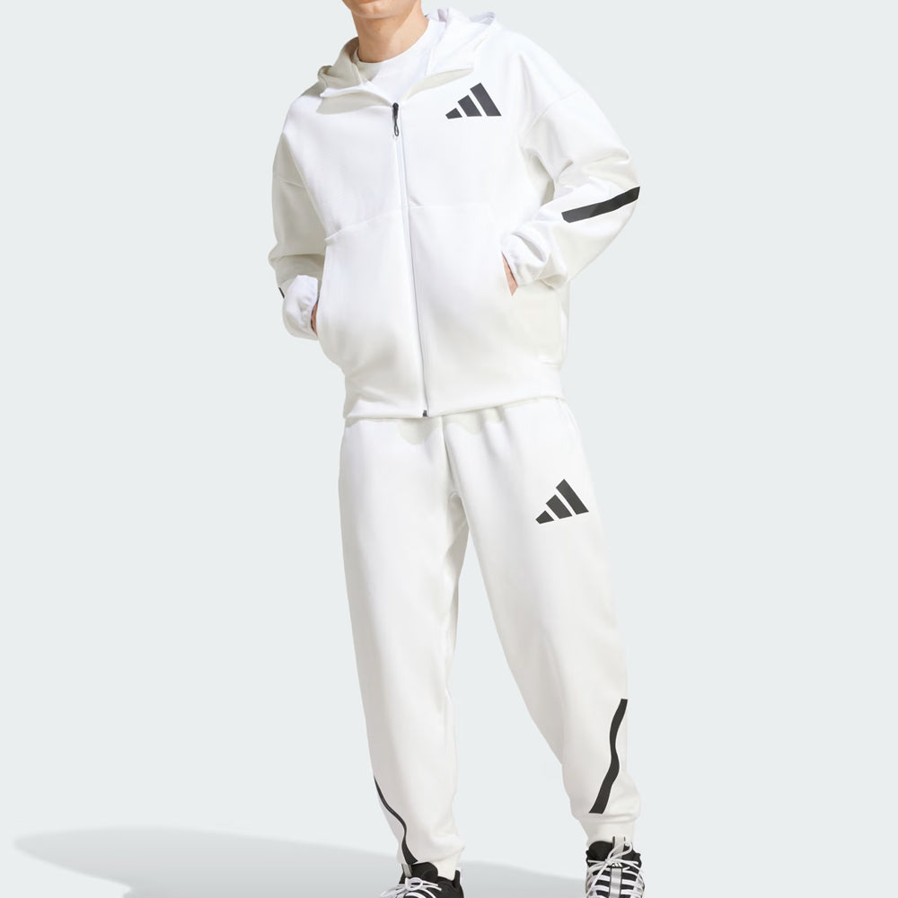 White Z.N.E Full-Zip Hooded Track Suit