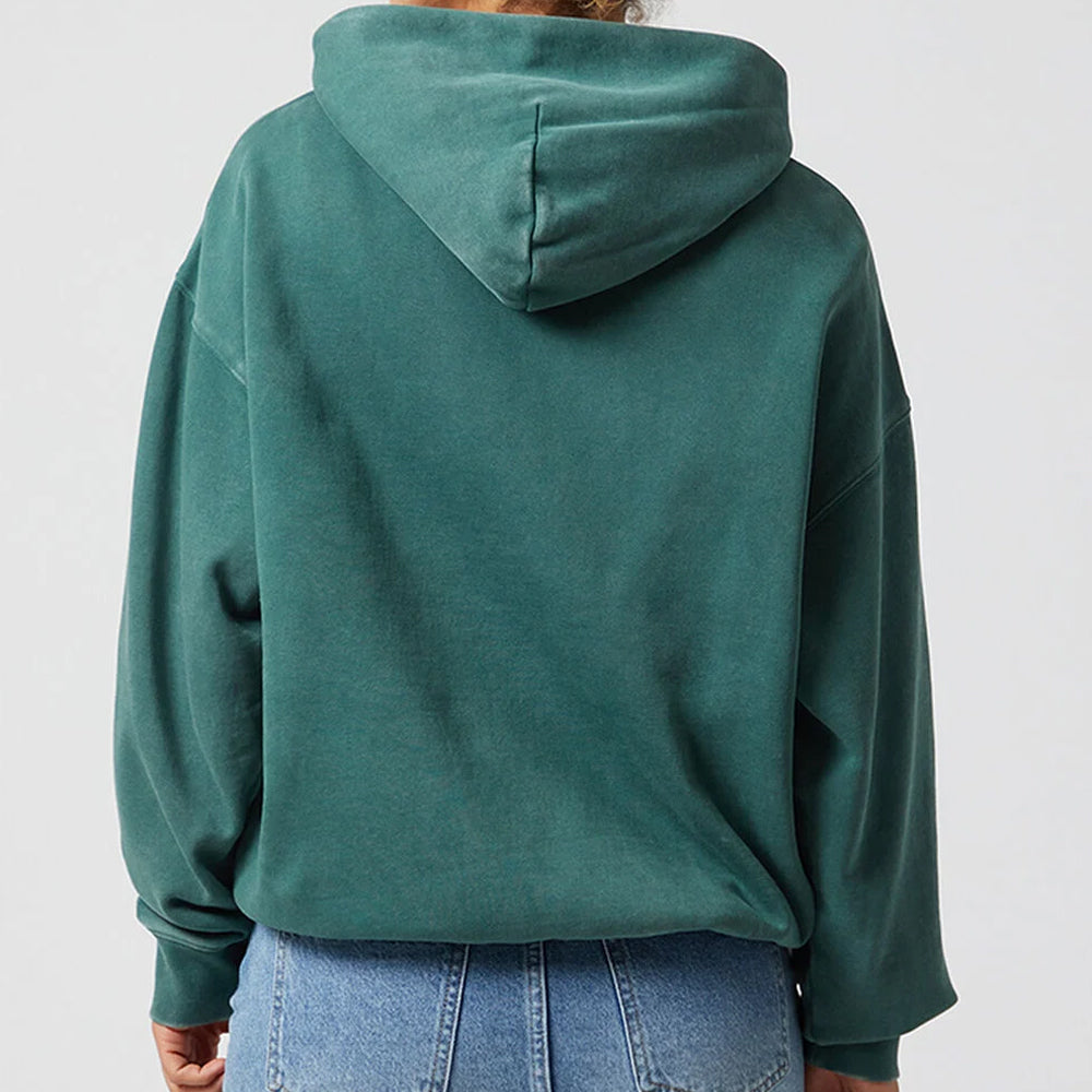 Women Green Pullover Hoodie