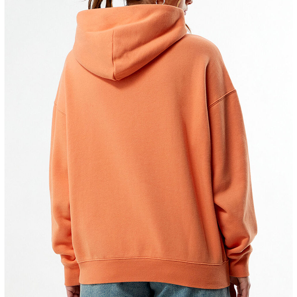Women Orange Pullover Hoodie
