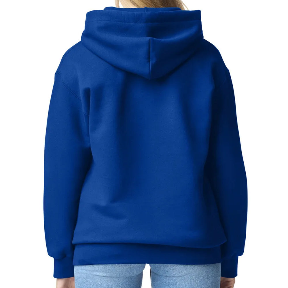 Blue hoodie on a white background
