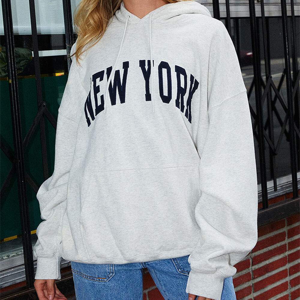 Women Heather Grey Pullover Hoodie - Garmentswear