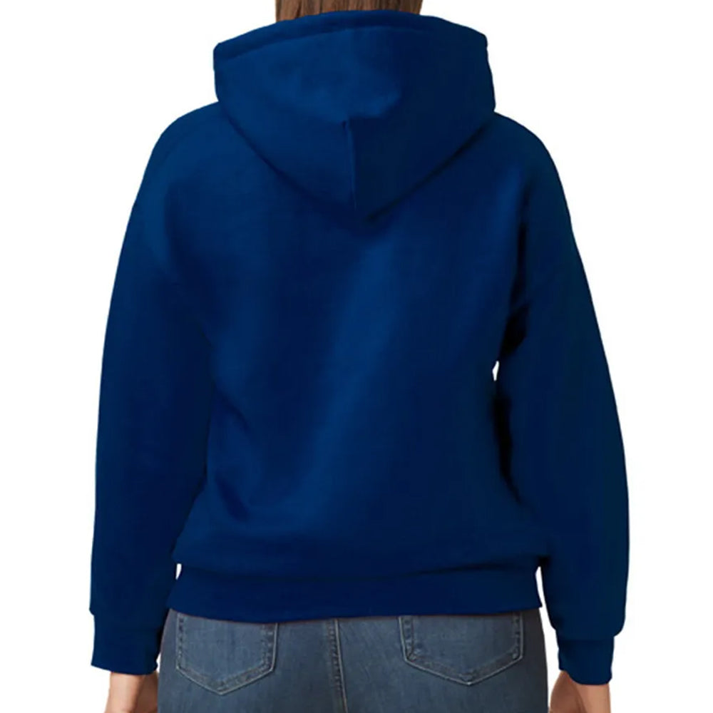 Blue hoodie on a white background