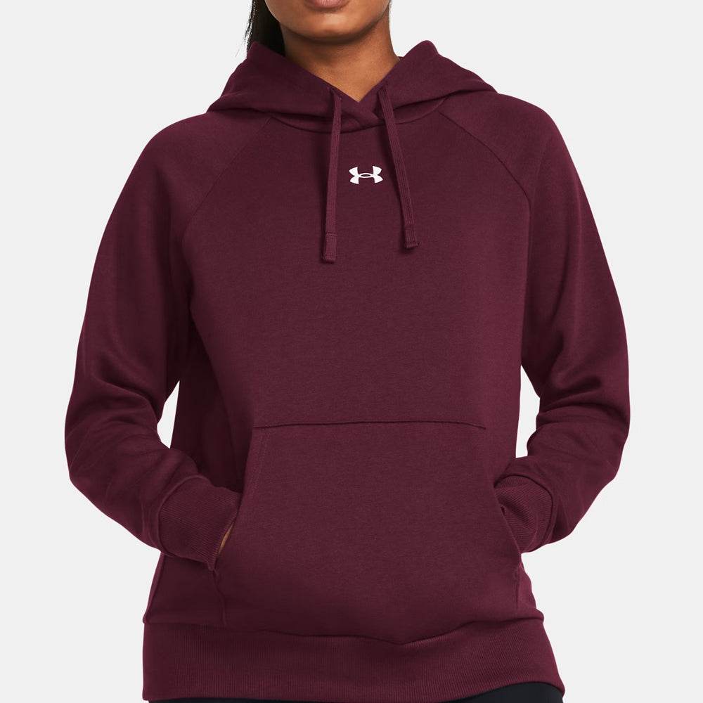 Women's Maroon Thermal Fleece Hoodie - Garmentswear