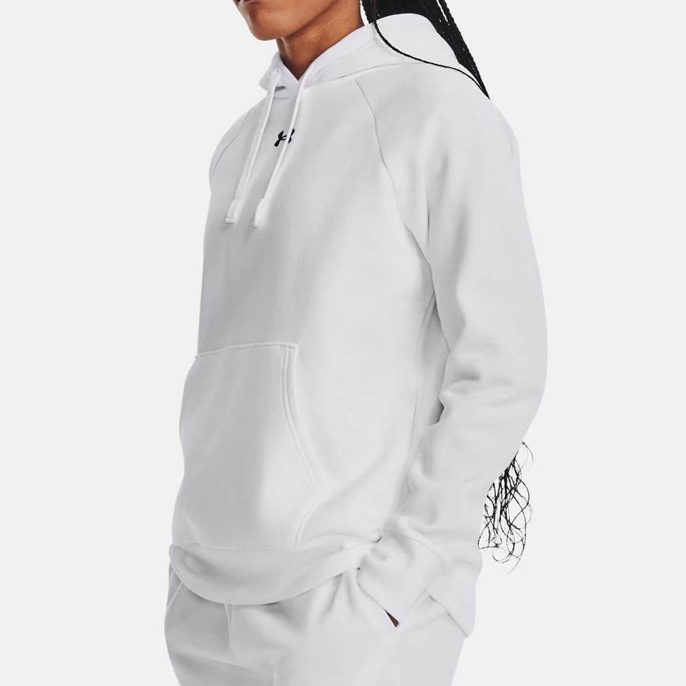 Women's White Thermal Fleece Hoodie - Garmentswear