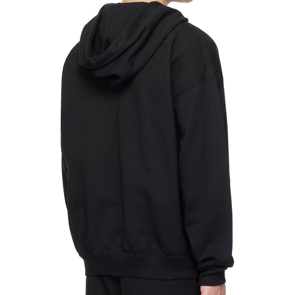 Graphic Black French Terry Zip Hoodie - Garmentswear