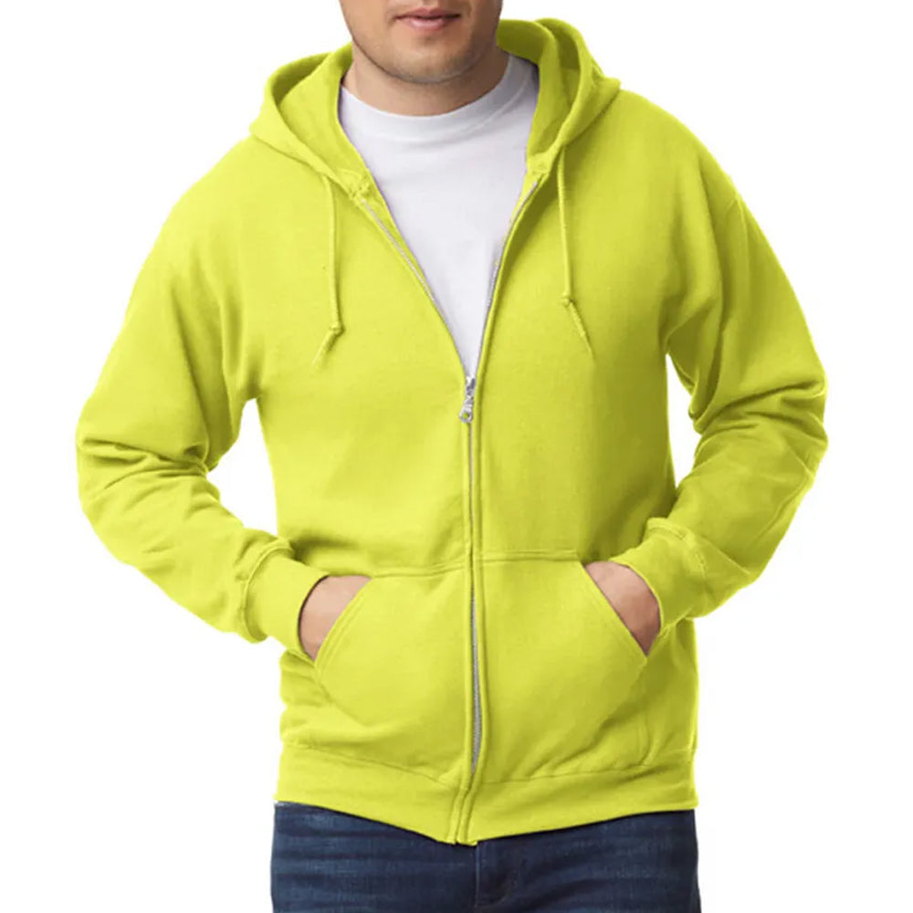 Yellow Zip-Up Hoodie
