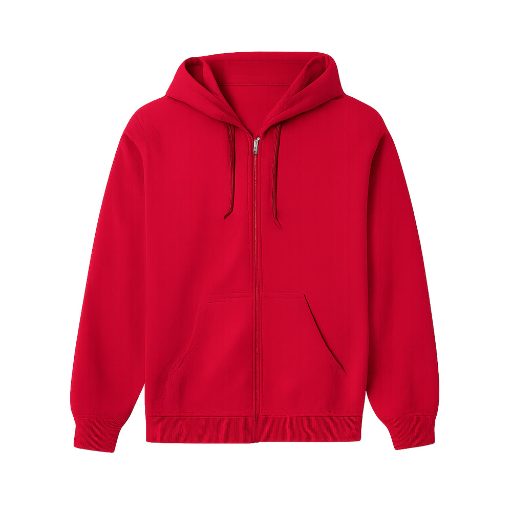 Red Zip-Up Hoodie