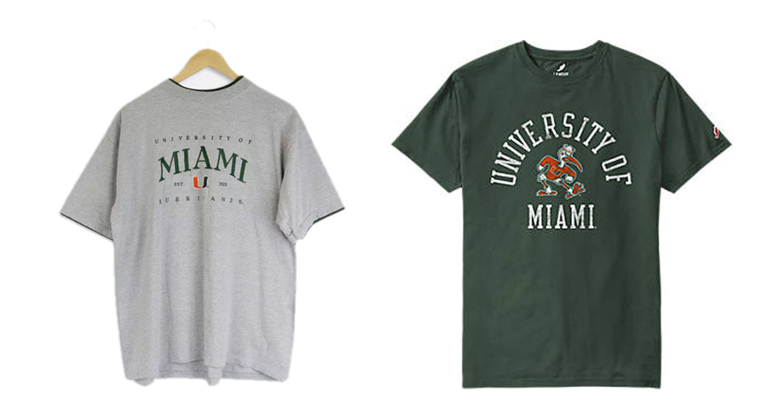 University of Miami Shirt Vintage