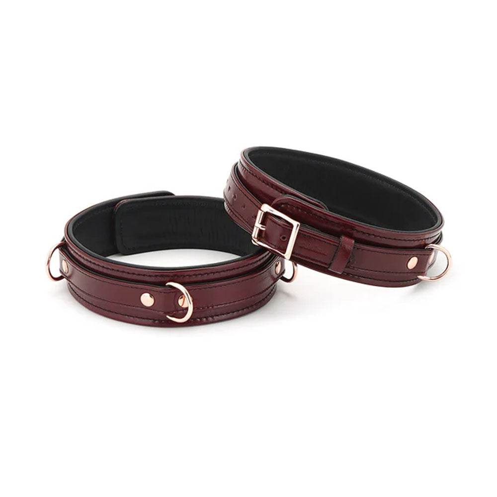 Leather Thigh Cuffs with Rose Gold Hardware - CoreFlexInd