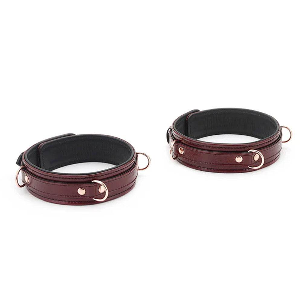 Leather Thigh Cuffs with Rose Gold Hardware - CoreFlexInd