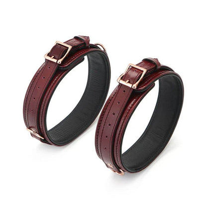 Leather Thigh Cuffs with Rose Gold Hardware - CoreFlexInd