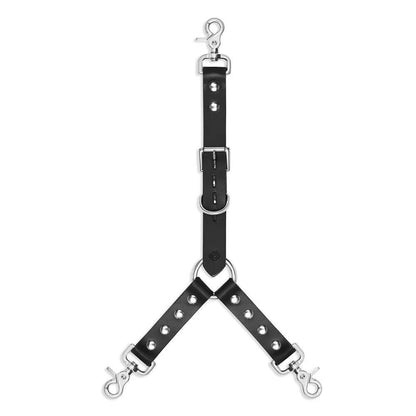 3 Point Adjustable Leather Connector Black - CoreFlexInd