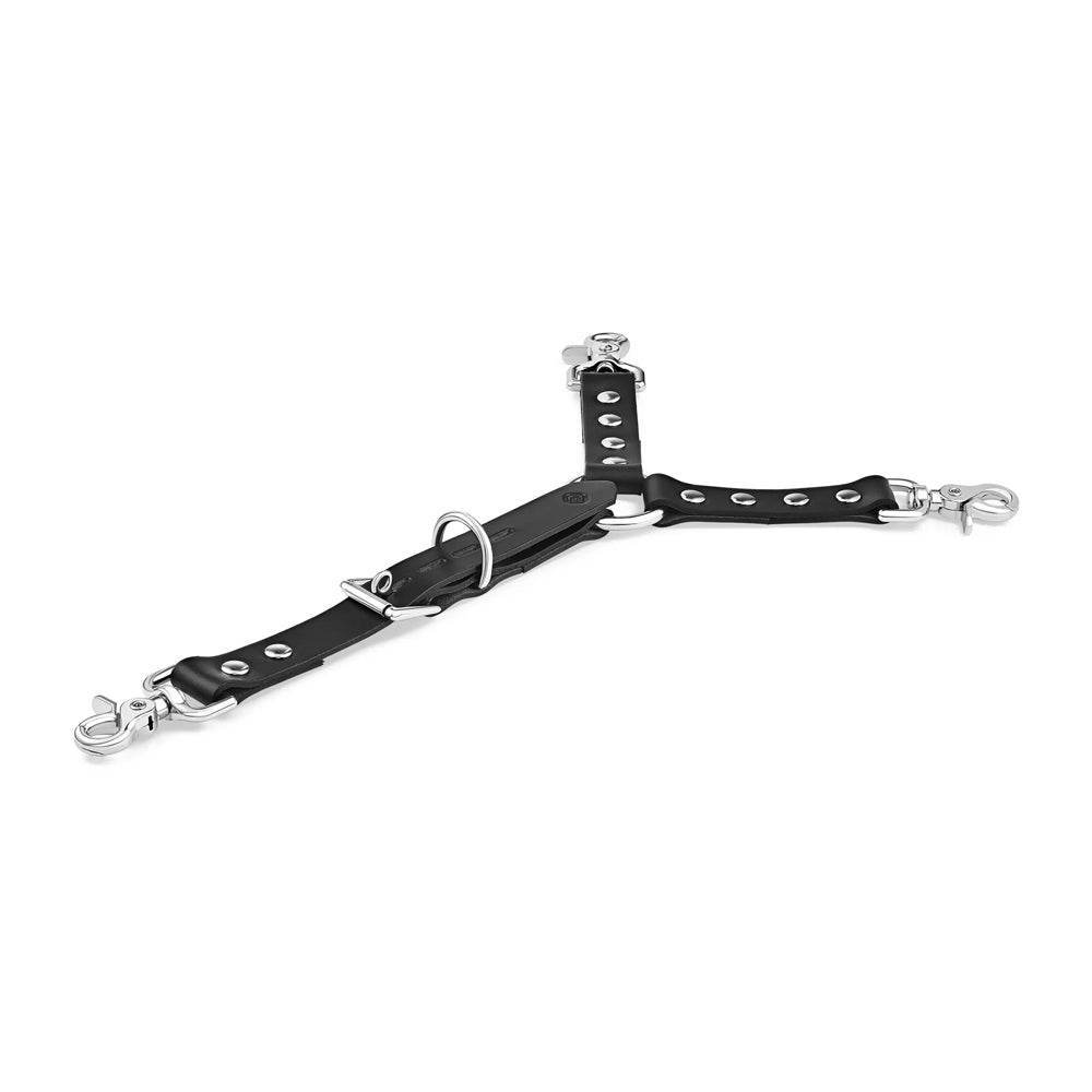 3 Point Adjustable Leather Connector Black - CoreFlexInd