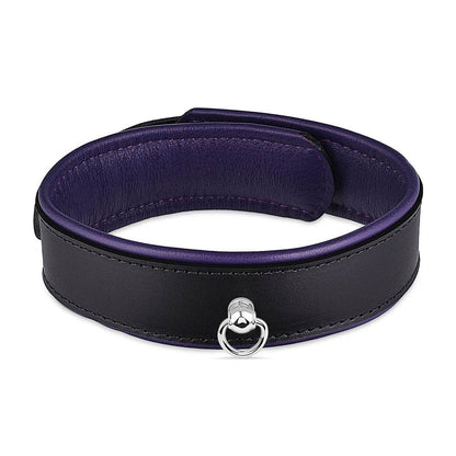 Leather Collar Black/Purple - CoreFlexInd