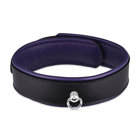 Leather Collar Black/Purple - CoreFlexInd