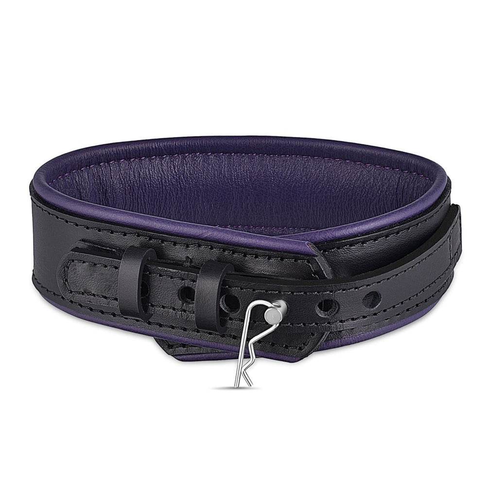 Leather Collar Black/Purple - CoreFlexInd