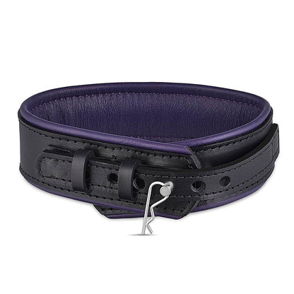 Leather Collar Black/Purple - CoreFlexInd
